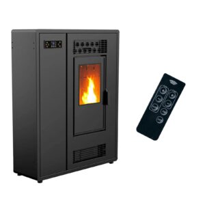 Estufa de pellets Air Slim Astral 12,2 kW Negro Sannover