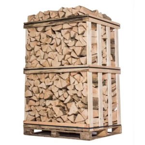 Leña 50 cm – Troncos de madera dura premium – Roble y haya – Palé 2 m³ (3 estéreos)