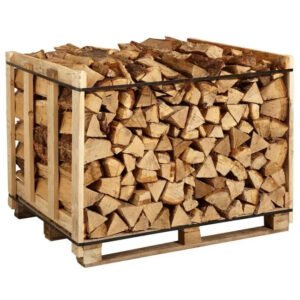 Leña 37 cm – 1 estéreo de madera dura de frondosas, lista para usar