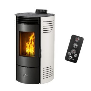 Estufa de pellets Sannover Azora 11,6 kW blanca