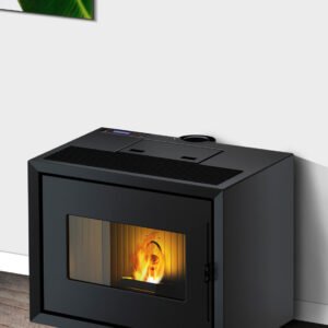 Estufa de pellets Freepoint Modo 9,36 kW estanca negra con WiFi