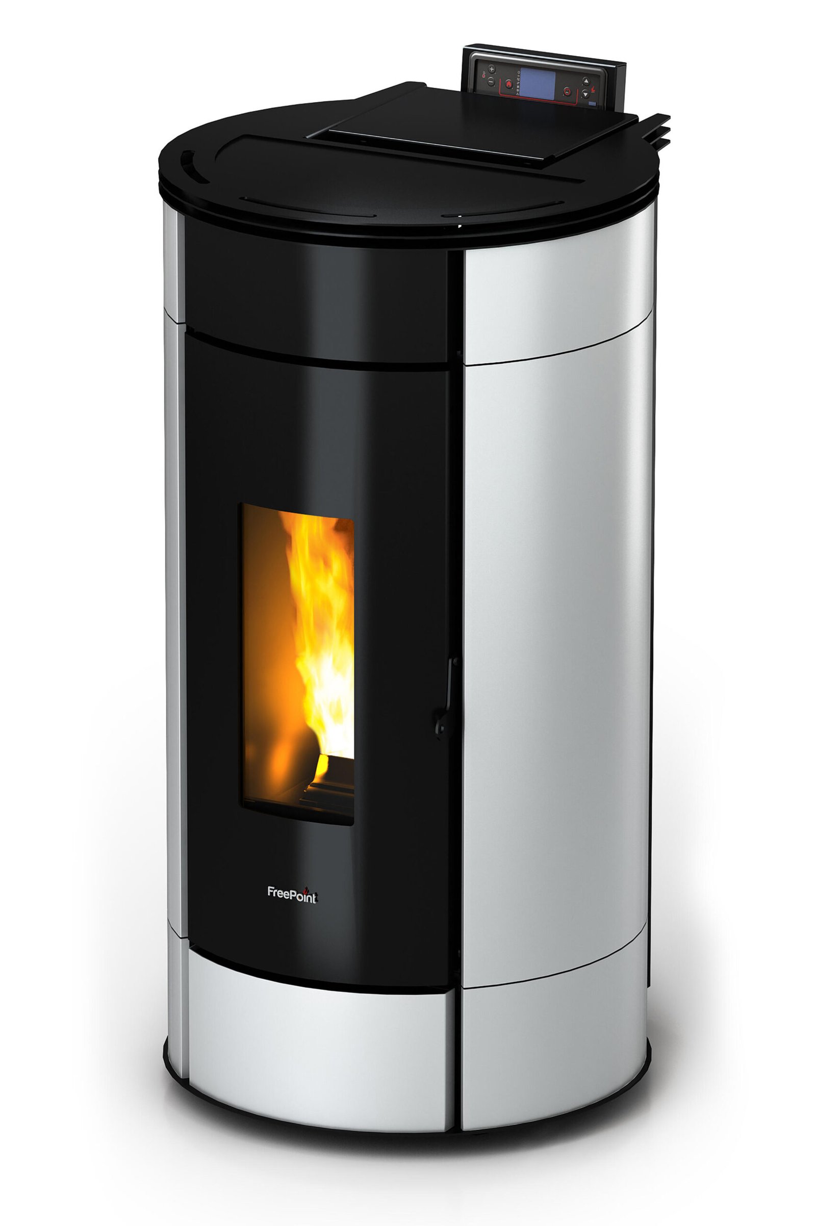 Estufa de pellets Freepoint Globe 10,5 kW blanca