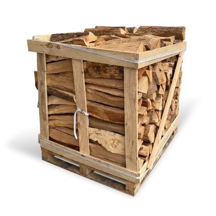 Leña Premium 50 cm – Secada en cámara – Palé 1,3 estéreos – Madera dura