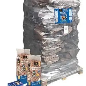 Leña Woodstock 40 cm – Madera dura de frondosas en palé – Leña de chimenea de calidad